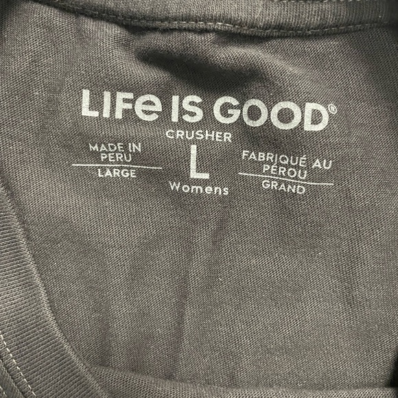 Life Is Good Black Long Sleeve Shirt - Picture 3 of 4